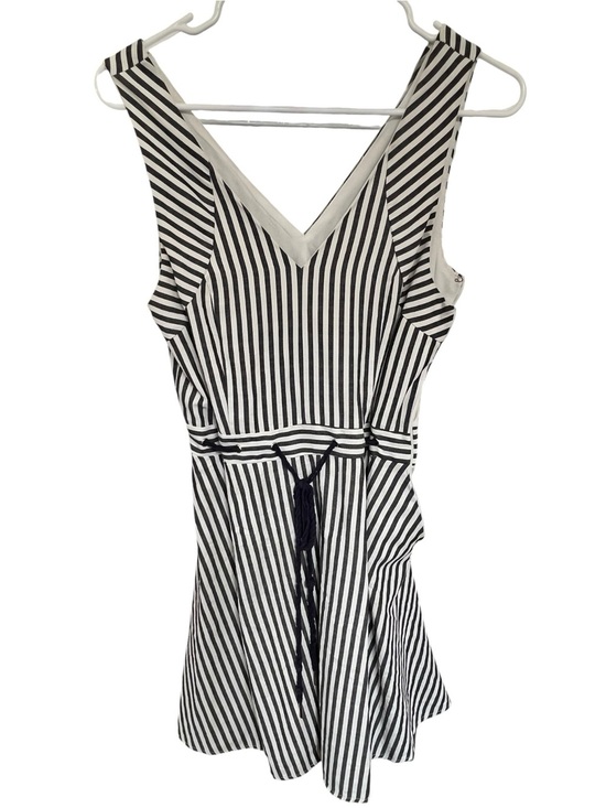 Love Riche Dresses & Skirts - Love Riche Navy and White Striped V-Neck Dress